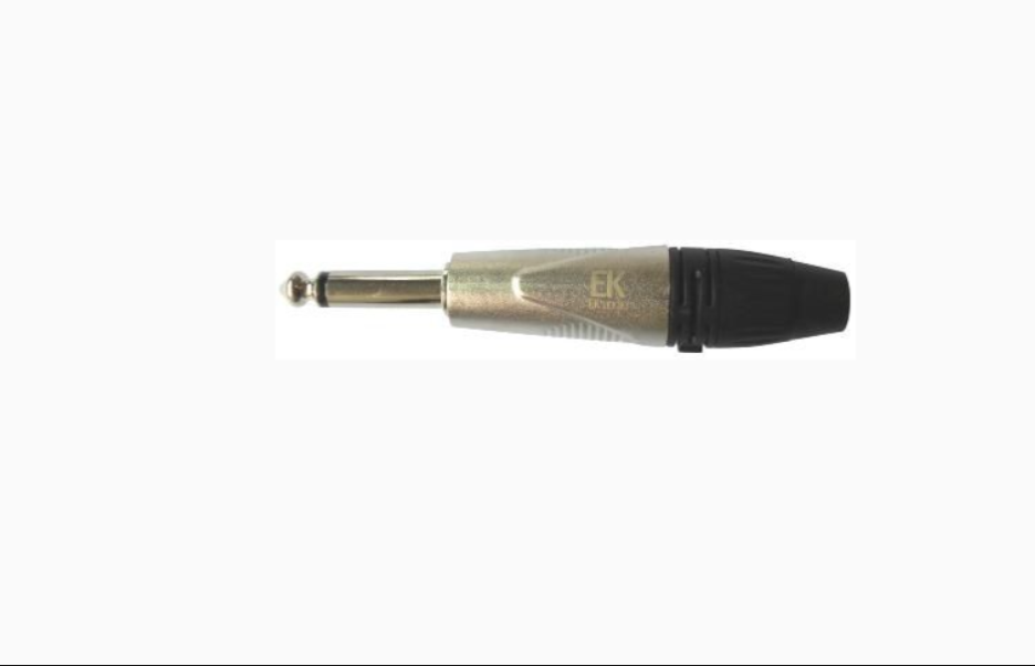 CONECTOR JACK MONO EK AUDIO GRIS