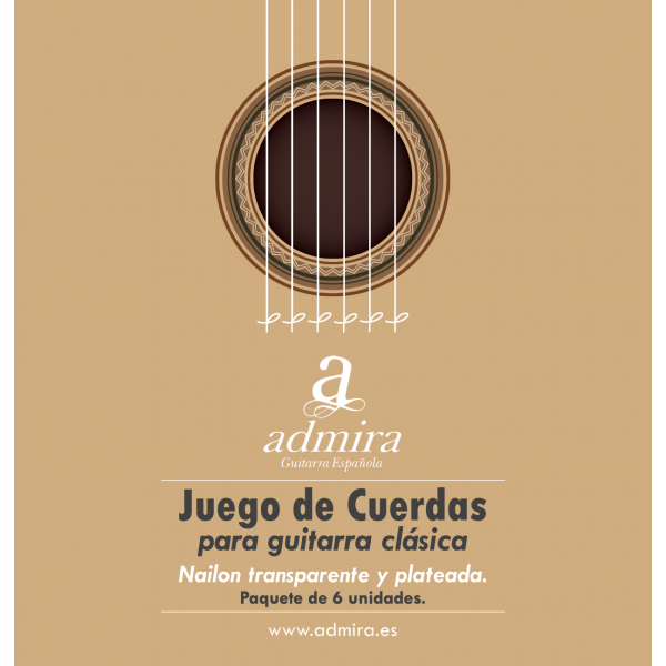 JUEGO CUERDAS GUITARRA CLASICA ADMIRA CA500CL