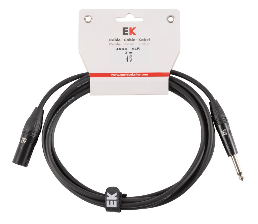 CABLE EK 3M JACK-XLRM