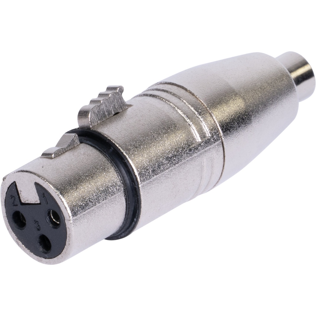 ADAPTADOR XLR HEMBRA/RCA HEMBRA
