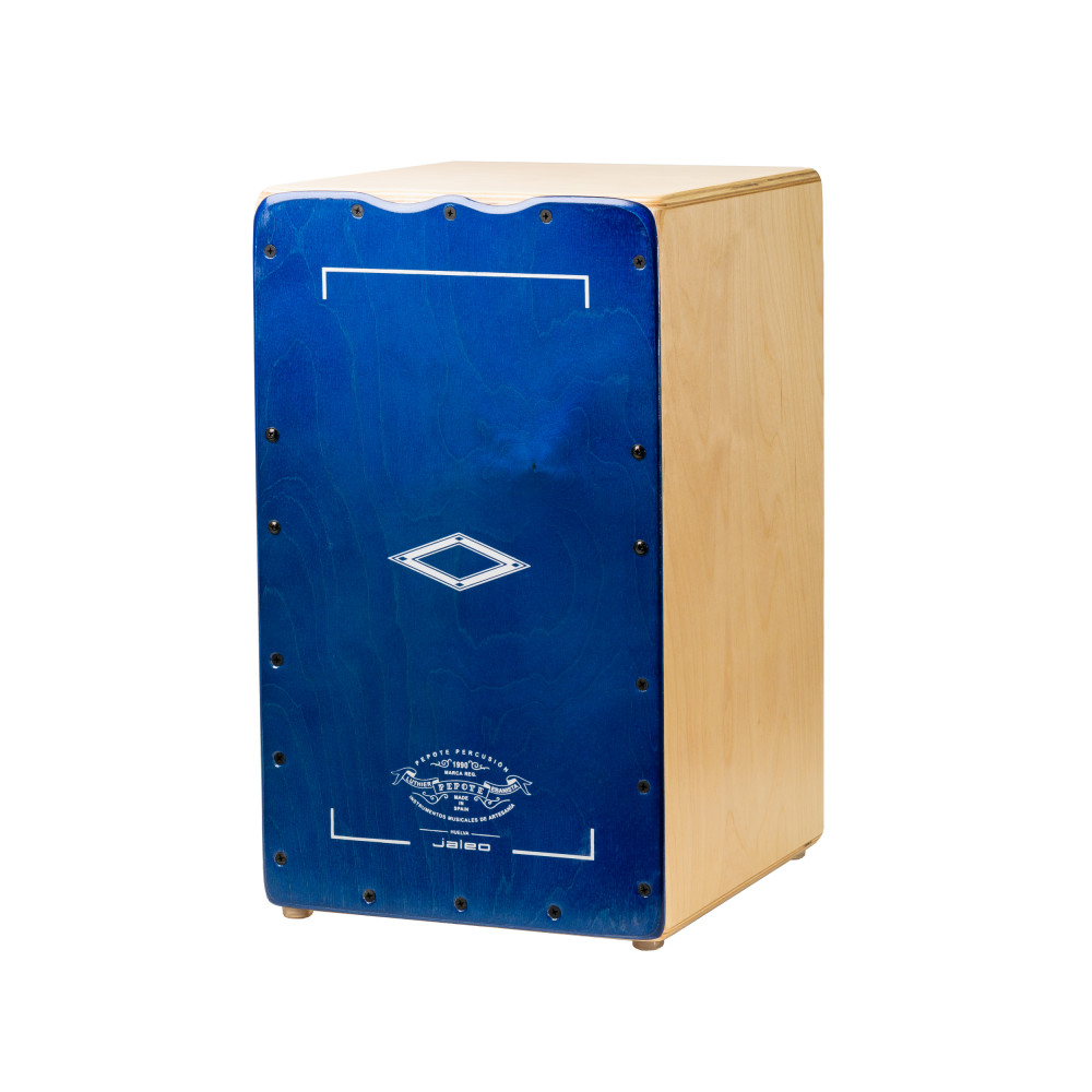 CAJON FLAMENCO PEPOTE JALEO TAPA AZUL