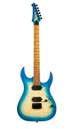 [5306521] GUITARRA ELECTRICA SPIRA S500-QAB TRANSPARENT AQUA BLUE