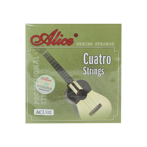 [6970379930977] JUEGO CUERDAS ALICE CUATRO ACU02 NYLON NEGRO