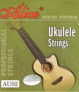 [6970379930885] JUEGO CUERDAS ALICE UKELELE AU02 NYLON NEGRO