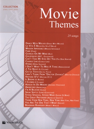 [9788863880755] MOVIE THEMES 25 SONGS PIANO, VOCAL,GUITAR