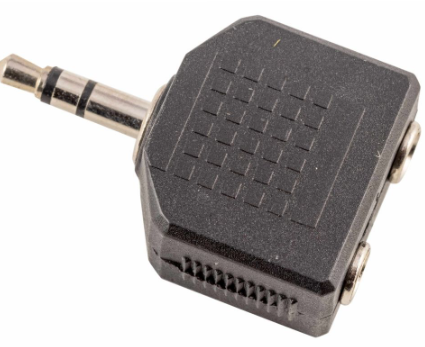 [STRAUSS008] ADAPTADOR AURICULARES MINI JACK MACHO A DOS MINI JACK HEMBRA A107