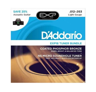 [EXP16-CT15] JUEGO CUERDAS D'ADDARIO EXP16 TUNER BUNDLE