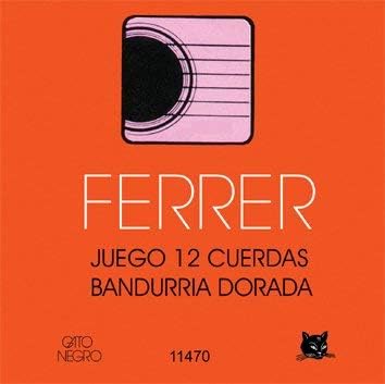 [8425391114709] JUEGO CUERDAS FERRER BANDURRIA DORADA