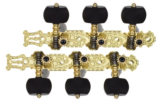 [020V3] CLAVIJERO ADMIRA DORADO CON PALOMETA NEGRA