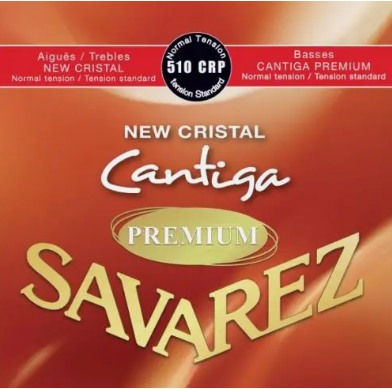 [3801120] JUEGO SAVAREZ New Crystal Cantiga Premium Roja Clasica 510-CRP