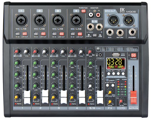 [MQ06] MESA EK 6 CANALES EFECTOS MQ06