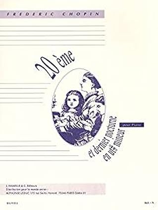 [9790230790147] 20EME ET DERNIER NOCTURNE EN UT# MINEUR CHOPIN
