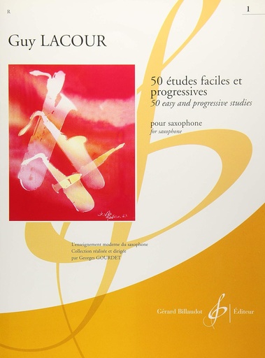[9790043015499] 50 ESTUDIOS PROGRESIVOS PARA SAXOFON GUY LACOUR