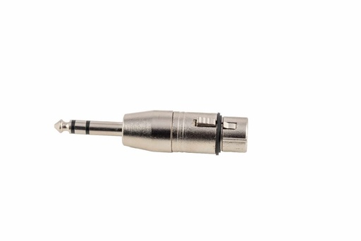 [A043] ADAPTADOR XLR HEMBRA-JACK STEREO 1/4 A-043